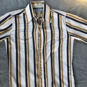 VINTAGE STRIPED BUTTON UP